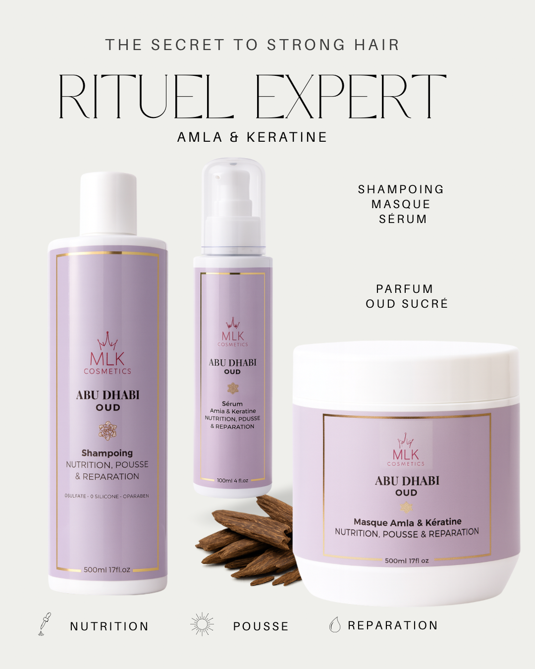 Rituel Expert Abu Dhabi - Oud | Shampoing + Masque + Sérum