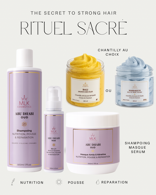 Rituel sacré | Shampoing + Masque + Sérum + 1 Chantilly